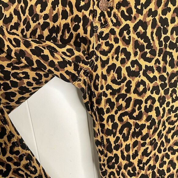 Reimagined by J Crew Womens Size 27 High Rise Skinny Jeans Animal Print Stretch - Picture 3 of 9
